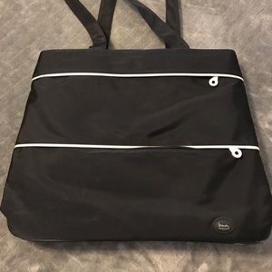 Black tote bag laptop bag